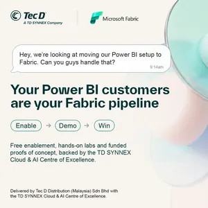 LinkedIn ad for Tec D about Microsoft Fabric